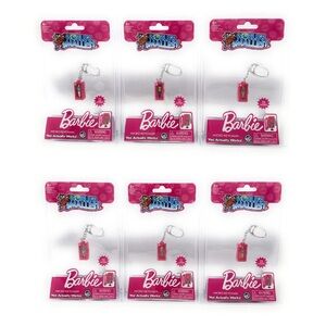 New Full Set of 6: World’s Smallest Barbie Keychain Clip Micro Figures